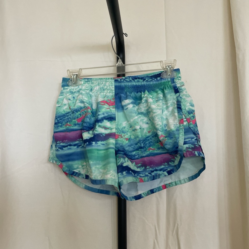 Champion Women's Blue and Green Athletic Shorts